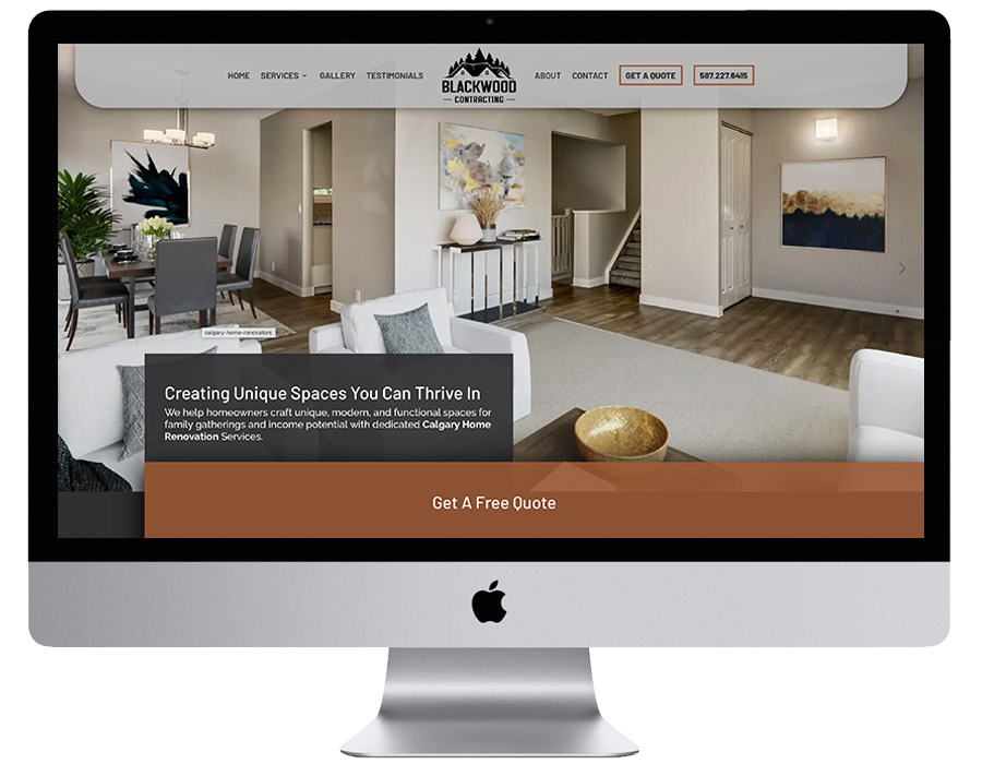 blackwood website development in airdrie
