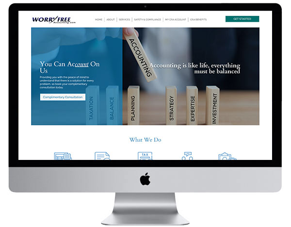 worry-free airdrie web designer